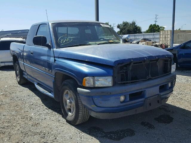 3B7HC13Y7VG822198 - 1997 DODGE RAM 1500 BLUE photo 1