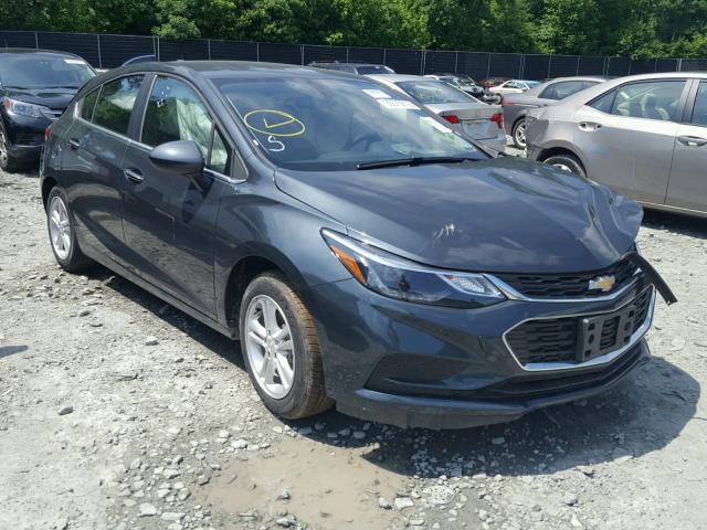 3G1BE6SM3JS619854 - 2018 CHEVROLET CRUZE LT GRAY photo 1