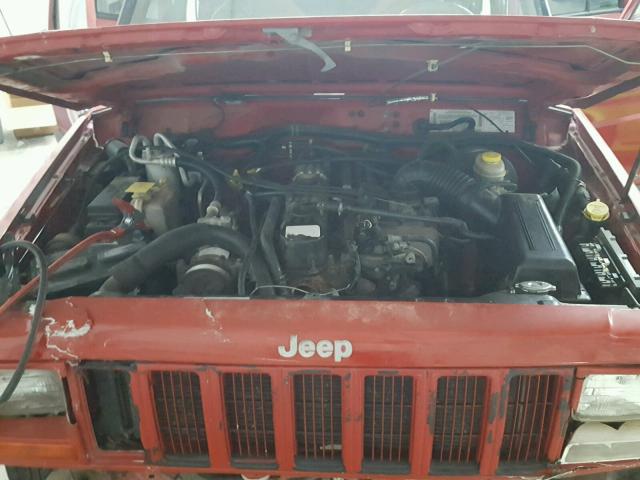 1J4FT48S11L536688 - 2001 JEEP CHEROKEE S RED photo 7