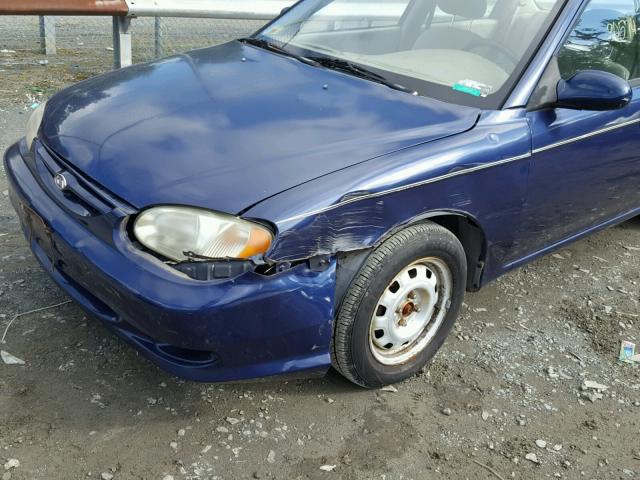 KNAFB1218X5771378 - 1999 KIA SEPHIA BAS BLUE photo 9