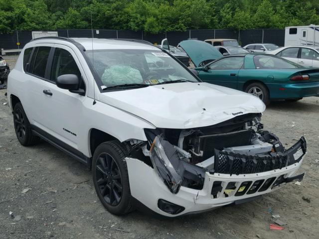 1C4NJCBAXFD296768 - 2015 JEEP COMPASS SP WHITE photo 1