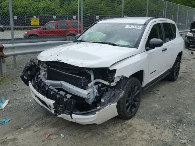 1C4NJCBAXFD296768 - 2015 JEEP COMPASS SP WHITE photo 2