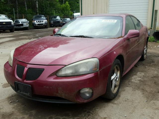 2G2WR524441189442 - 2004 PONTIAC GRAND PRIX MAROON photo 2
