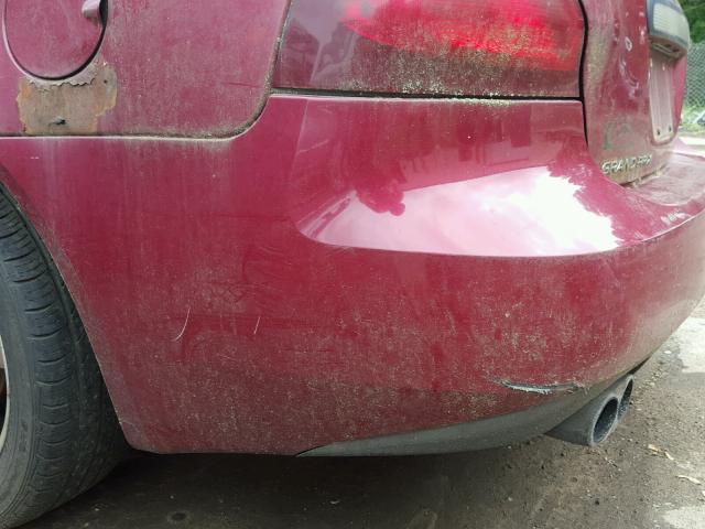 2G2WR524441189442 - 2004 PONTIAC GRAND PRIX MAROON photo 9