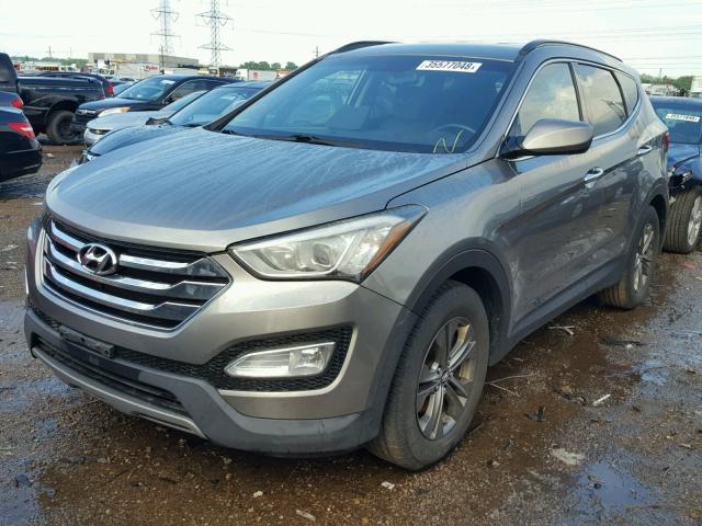 5XYZU3LB1DG012359 - 2013 HYUNDAI SANTA FE S GRAY photo 2