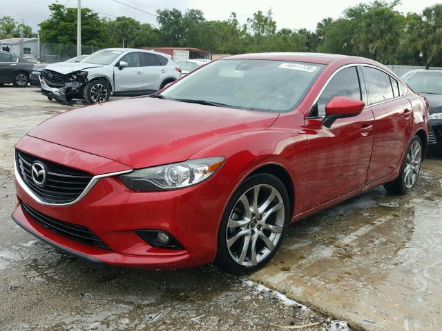 JM1GJ1W50F1204028 - 2015 MAZDA 6 GRAND TO RED photo 2