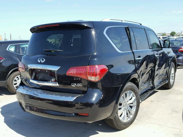 JN8AZ2NF3G9611363 - 2016 INFINITI QX80 BLACK photo 4