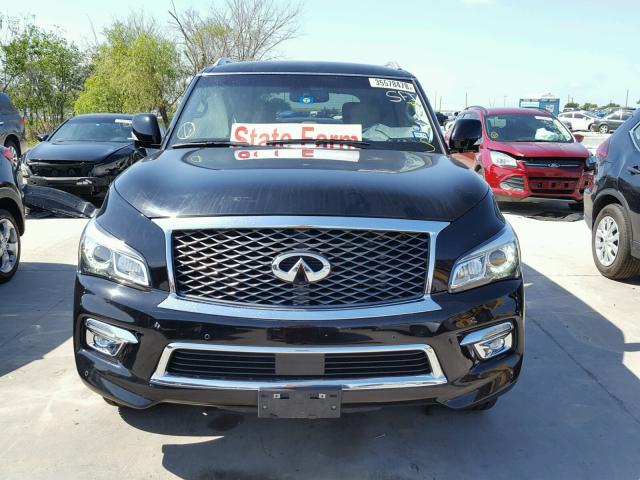 JN8AZ2NF3G9611363 - 2016 INFINITI QX80 BLACK photo 9