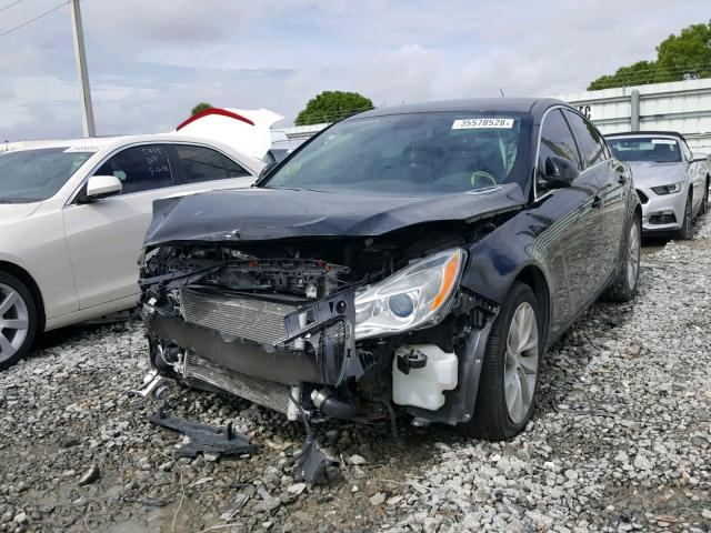 2G4GK5EX8G9150722 - 2016 BUICK REGAL BLACK photo 2
