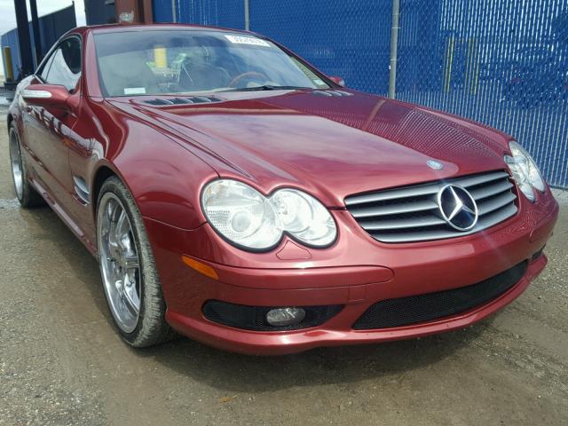 WDBSK75F44F066674 - 2004 MERCEDES-BENZ SL 500 BURGUNDY photo 1