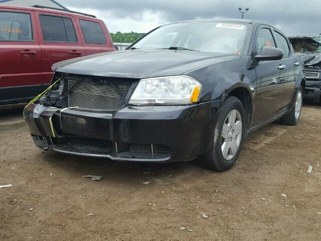 1B3LC46KX8N286699 - 2008 DODGE AVENGER SE BLACK photo 2