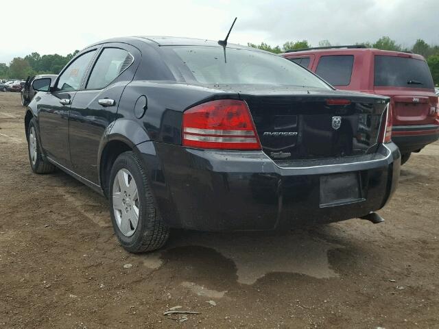 1B3LC46KX8N286699 - 2008 DODGE AVENGER SE BLACK photo 3