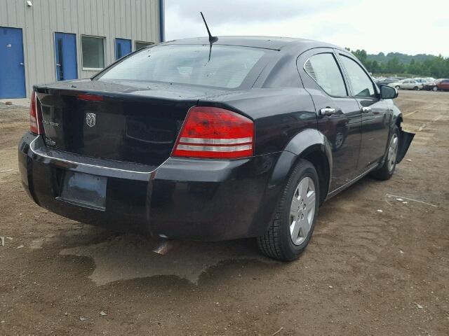 1B3LC46KX8N286699 - 2008 DODGE AVENGER SE BLACK photo 4