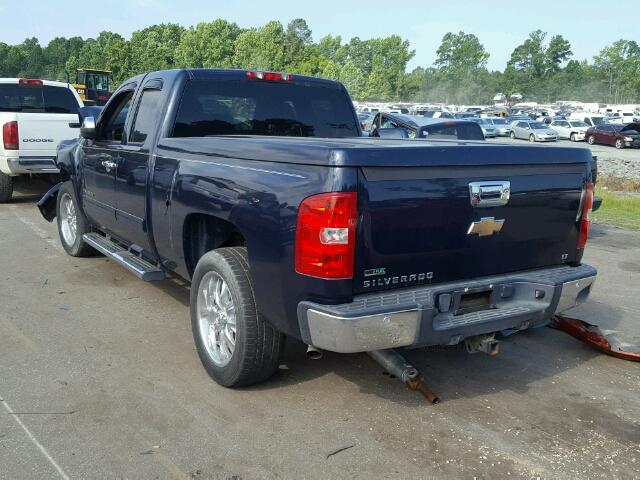 1GCSCSE07AZ131833 - 2010 CHEVROLET SILVERADO BLUE photo 3