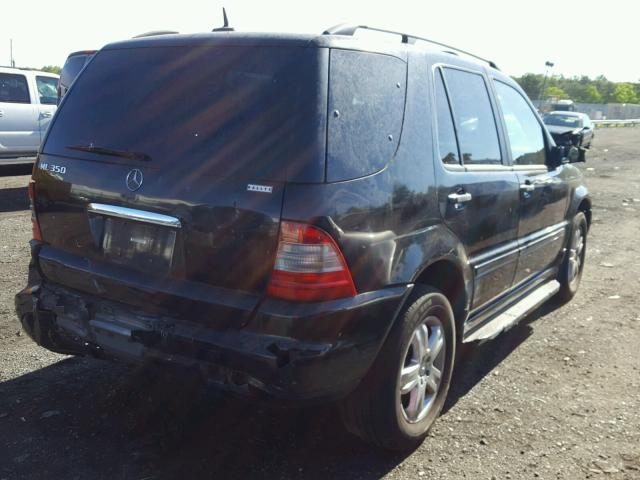 4JGAB57E25A550522 - 2005 MERCEDES-BENZ ML 350 BLACK photo 4