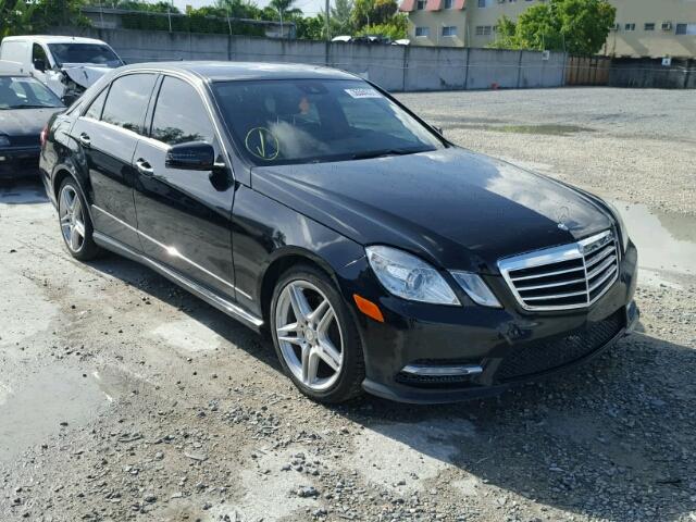 WDDHF5KB5DA689164 - 2013 MERCEDES-BENZ E350 BLACK photo 1