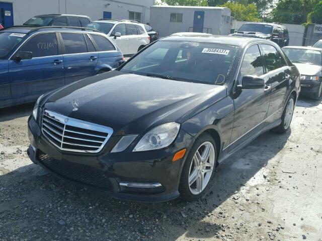 WDDHF5KB5DA689164 - 2013 MERCEDES-BENZ E350 BLACK photo 2