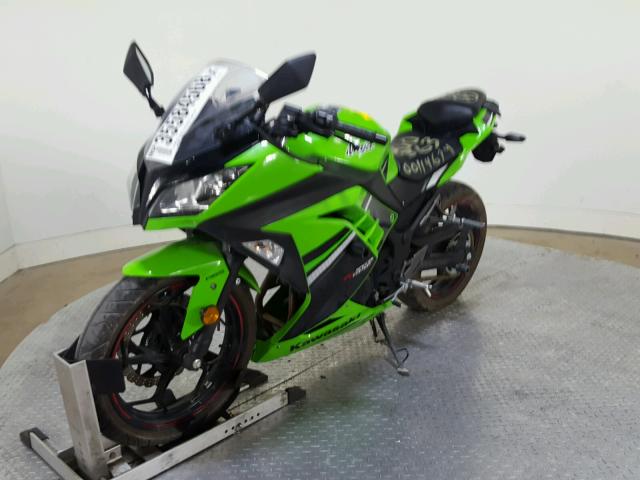 JKAEX8B1XEA000363 - 2014 KAWASAKI EX300 B GREEN photo 4