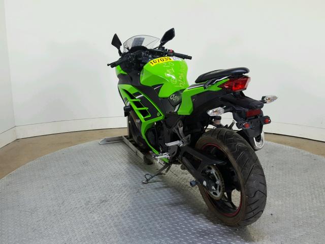 JKAEX8B1XEA000363 - 2014 KAWASAKI EX300 B GREEN photo 6