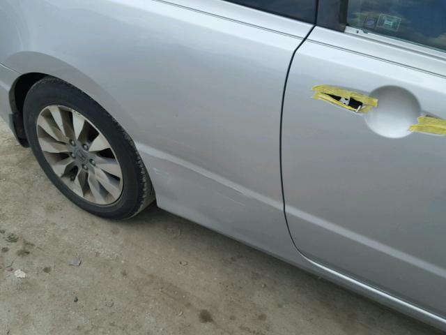 2HGFG1B93BH501455 - 2011 HONDA CIVIC EXL SILVER photo 10