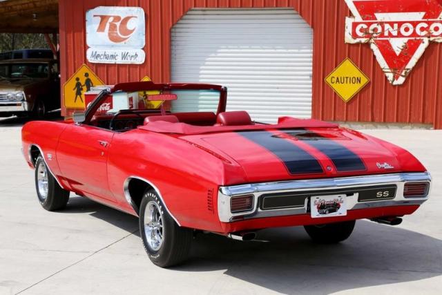 136670K123620 - 1970 CHEVROLET CHEVELLESS RED photo 3