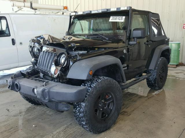 1J4AA2D18AL144549 - 2010 JEEP WRANGLER S BLACK photo 2