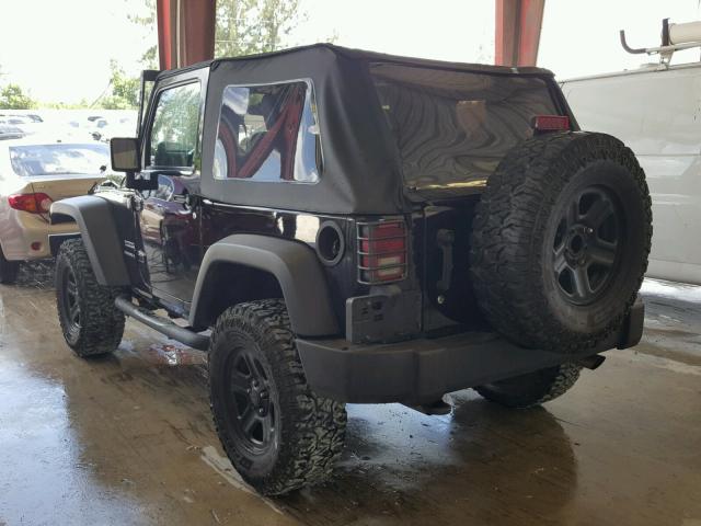 1J4AA2D18AL144549 - 2010 JEEP WRANGLER S BLACK photo 3