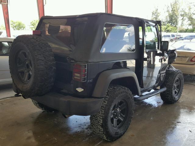 1J4AA2D18AL144549 - 2010 JEEP WRANGLER S BLACK photo 4