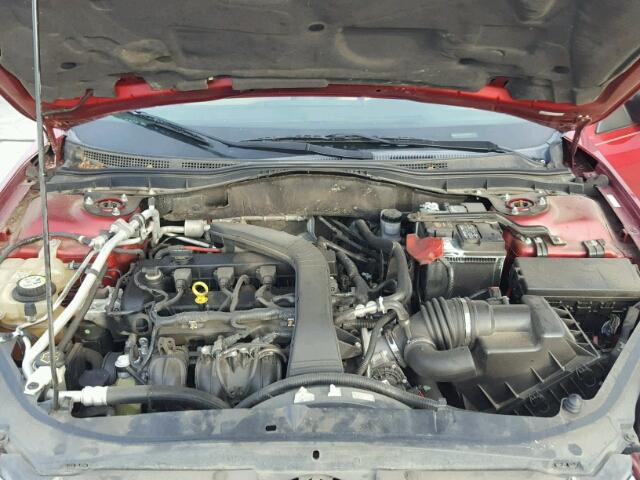 3FAHP06Z38R159164 - 2008 FORD FUSION S RED photo 7