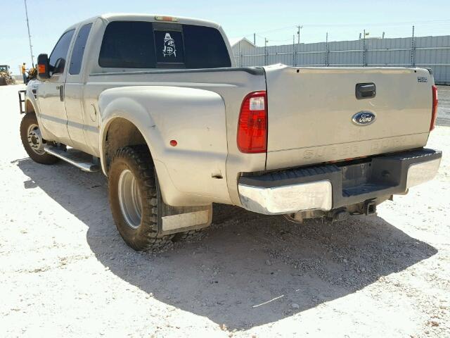 1FTWX32R88EB62072 - 2008 FORD F350 SUPER TAN photo 3