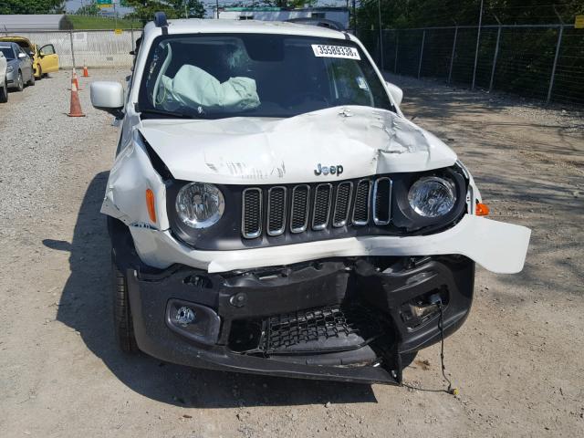 ZACCJABB5JPH11364 - 2018 JEEP RENEGADE L WHITE photo 9