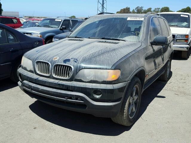 WBAFB33551LH19113 - 2001 BMW X5 4.4I GREEN photo 2