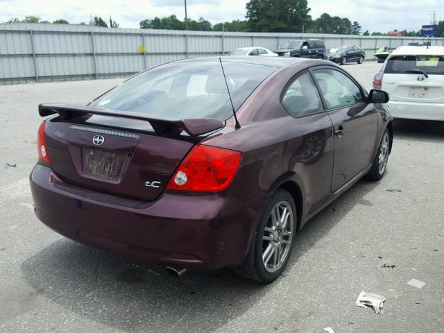 JTKDE177760121976 - 2006 TOYOTA SCION TC 勃艮第红 照片 4