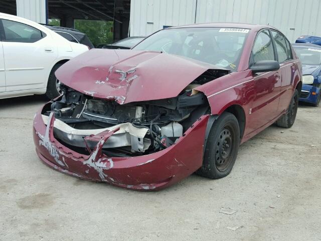 1G8AJ55F57Z178112 - 2007 SATURN ION LEVEL RED photo 2