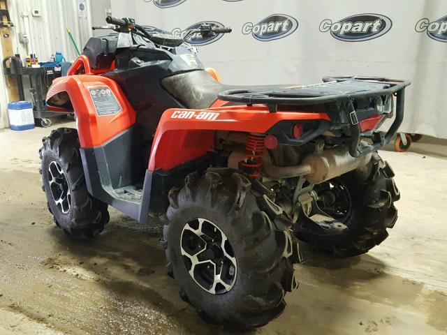 3JBLWAT46JJ000586 - 2018 CAN-AM OUTLANDER ORANGE photo 3