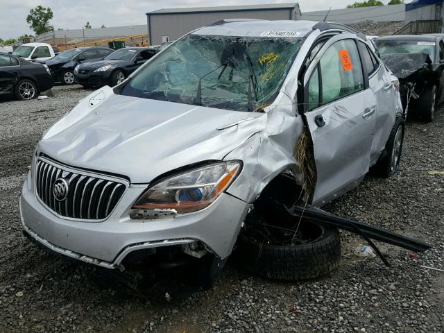 KL4CJFSB2EB513929 - 2014 BUICK ENCORE CON SILVER photo 2