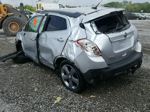 KL4CJFSB2EB513929 - 2014 BUICK ENCORE CON SILVER photo 3