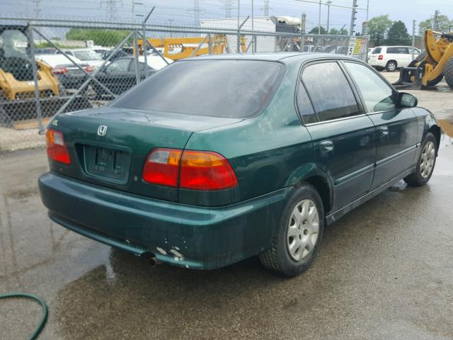 2HGEJ6615XH518750 - 1999 HONDA CIVIC BASE 绿色 照片 4
