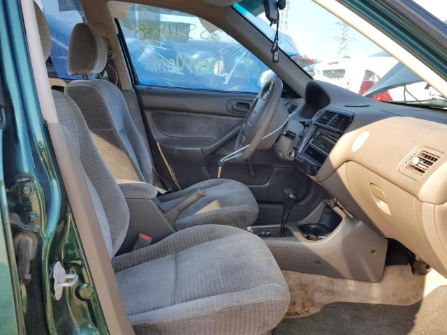 2HGEJ6615XH518750 - 1999 HONDA CIVIC BASE 绿色 照片 5