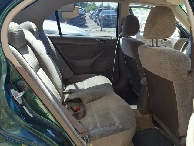 2HGEJ6615XH518750 - 1999 HONDA CIVIC BASE 绿色 照片 6