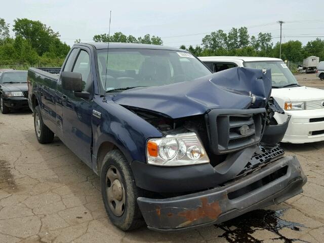 1FTRF12218KF00792 - 2008 FORD F150 BLUE photo 1