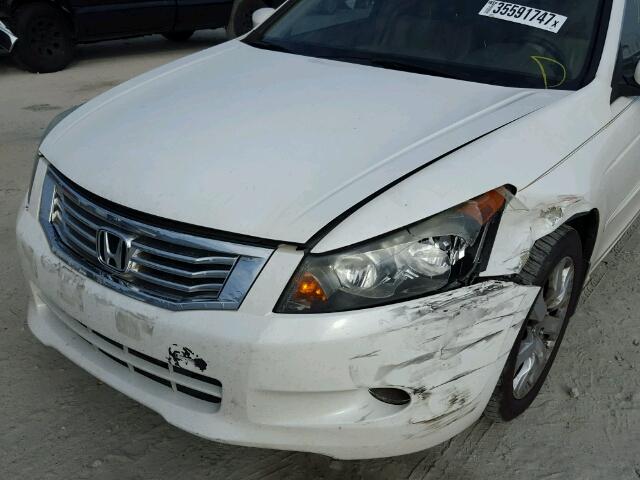 1HGCP36868A068947 - 2008 HONDA ACCORD EXL WHITE photo 9