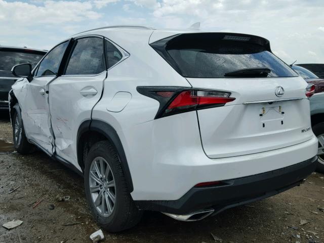 JTJYARBZ1G2027851 - 2016 LEXUS NX 200T WHITE photo 3