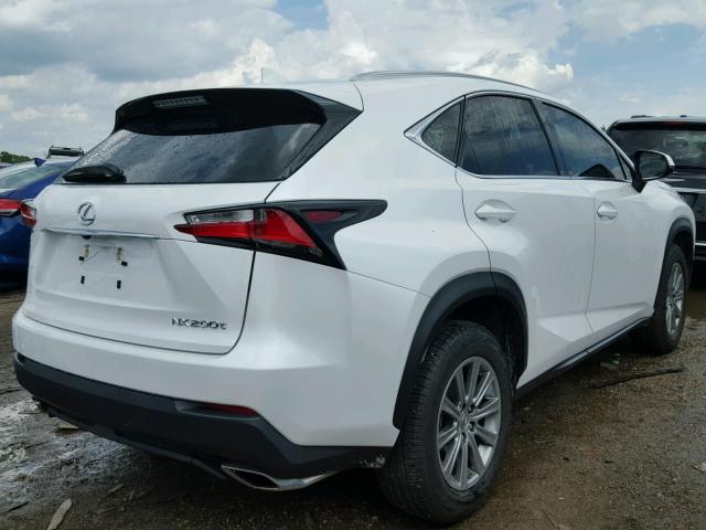 JTJYARBZ1G2027851 - 2016 LEXUS NX 200T WHITE photo 4