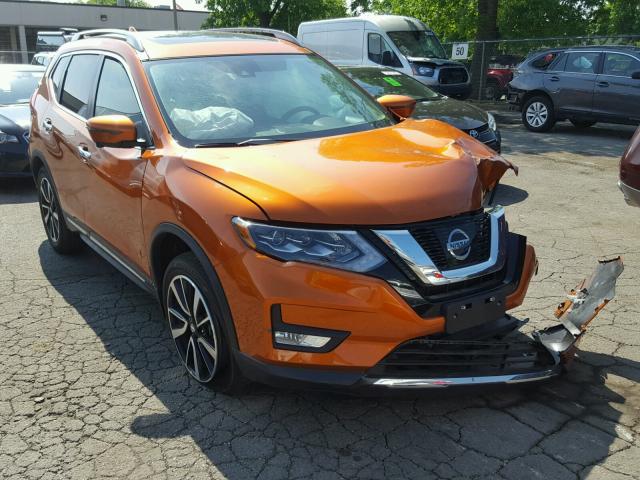 5N1AT2MVXHC845585 - 2017 NISSAN ROGUE SV ORANGE photo 1