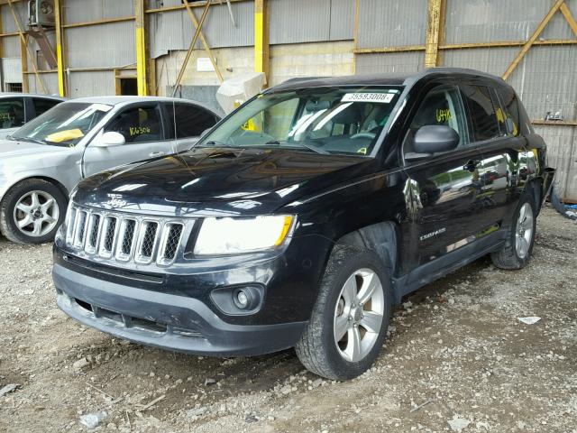 1C4NJCBB9CD502537 - 2012 JEEP COMPASS SP BLACK photo 2