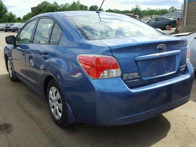 JF1GJAA68EH015350 - 2014 SUBARU IMPREZA BA BLUE photo 3