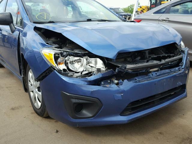 JF1GJAA68EH015350 - 2014 SUBARU IMPREZA BA BLUE photo 9