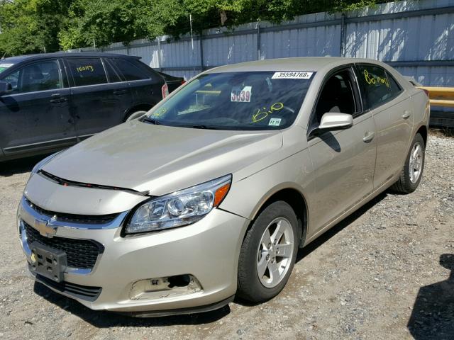 1G11C5SL2FF131655 - 2015 CHEVROLET MALIBU 1LT BEIGE photo 2