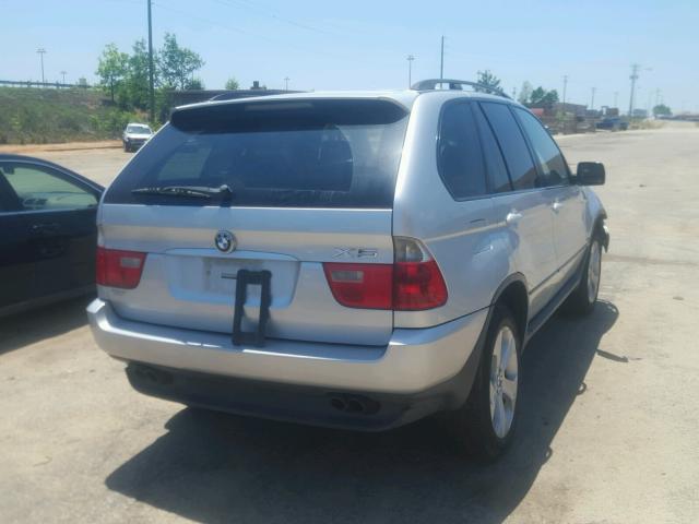 5UXFB53564LV07724 - 2004 BMW X5 4.4I SILVER photo 4